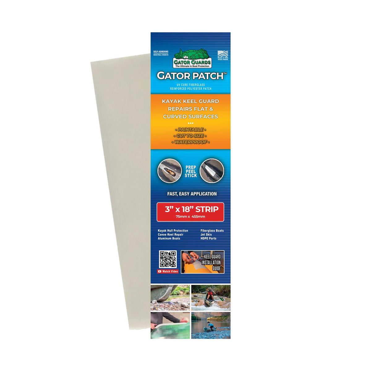 Gator Patch Kayak Keel Guard Strip