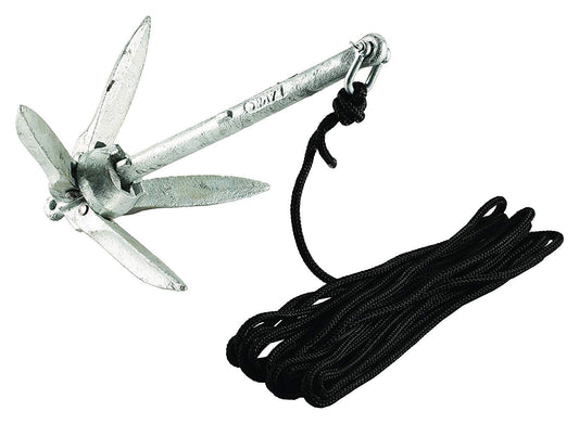 Attwood 11959-1 3 lb Grapnel Anchor Kit