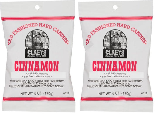 Claey's Cinnamon Candy 6oz Pack of 2