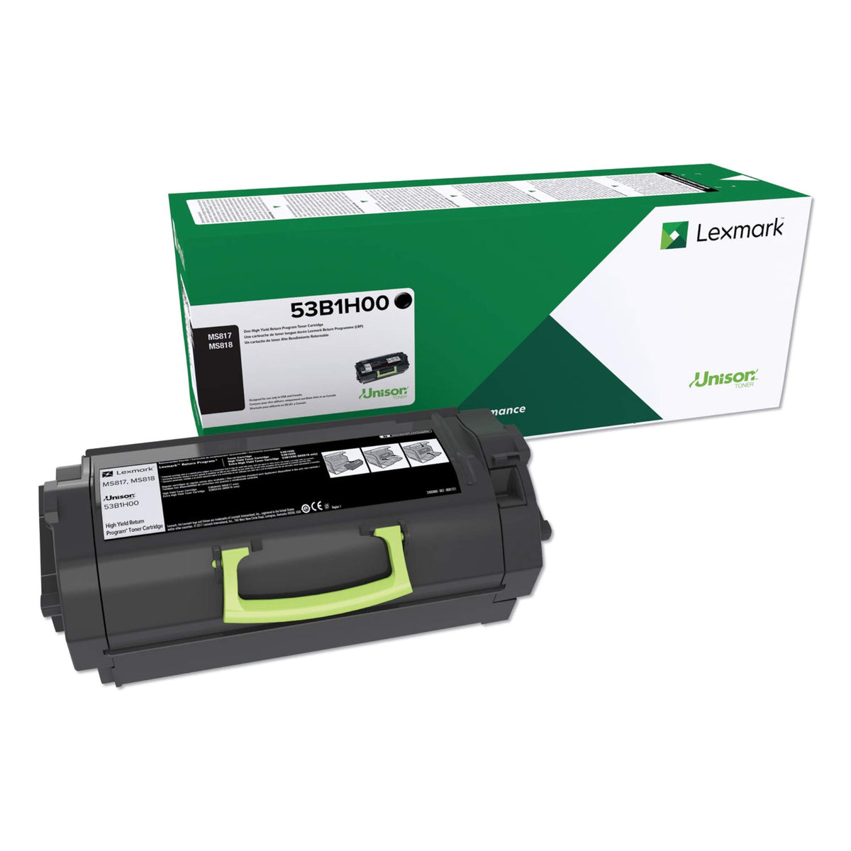 Lexmark 53B1H00 MS817n High Yield Return Program Toner Cartridge Toner