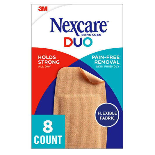 3M Nexcare Duo Fabric Bandages Knee & Elbow 8ct