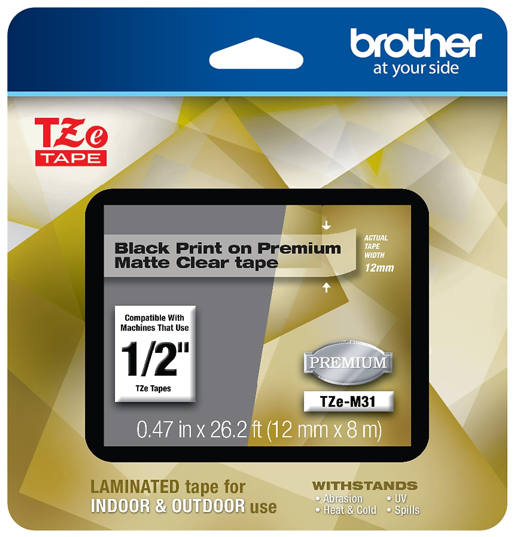 Brother TZe-M31 Label Tape 12mm x 8m