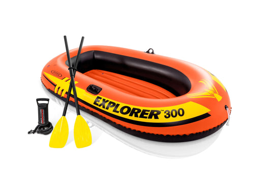 Intex Explorer 300 Set Inflatable Boat with 48" Oars