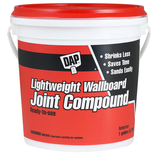 DAP Lightweight Wallboard Joint Compound, White, 1 Gal (7079810114)