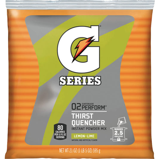 Gatorade 03969 Gatorade Mix Pouches,Makes 2-1/2 Gal, 21 oz, Lemon Lime