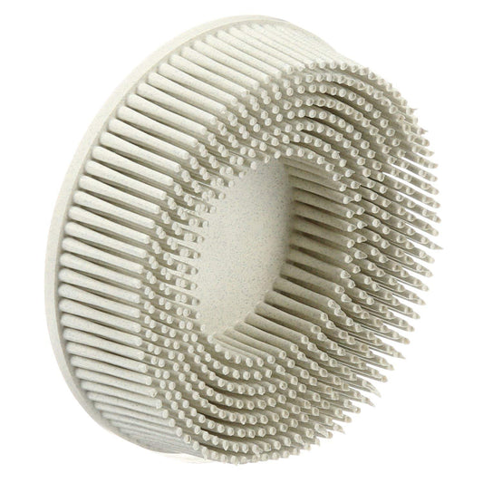 Scotch-Brite Roloc Bristle Disc, 3 in x 5/8 Tapered 120, Carton of 10