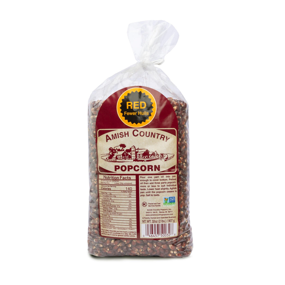 Amish Red Popcorn 8 Pack 2lb Bags