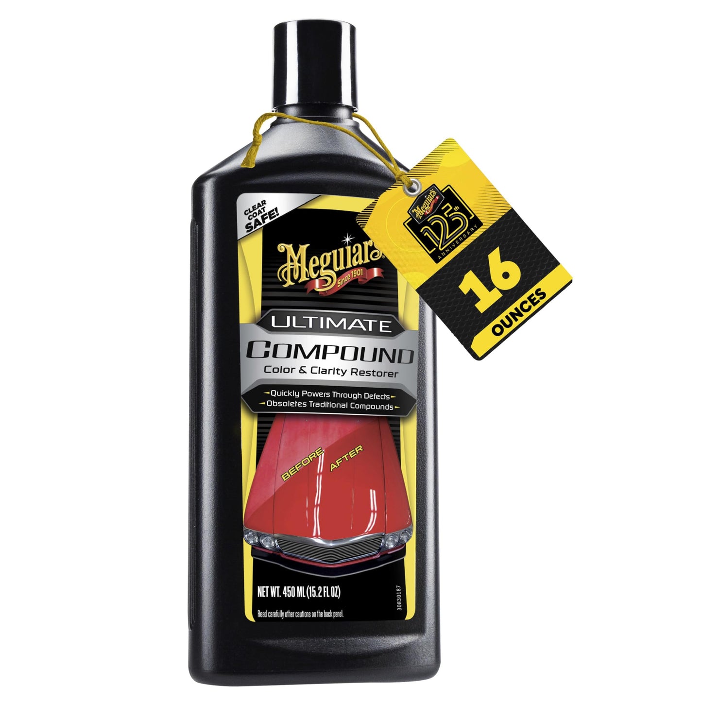 Meguiar's Ultimate Compound Micro Abrasive technology Quickly Remove Paint Defects Scratches and Swirls Hand Application or DA Polisher