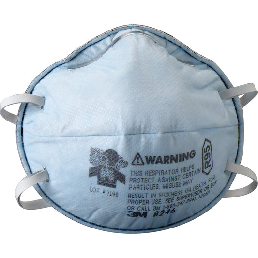 R95 Particulate Respirator with Nuisance Level Acid Gas Relief, 20 Per Box (MMM8246) Category: Disposable Respirators and Face Masks