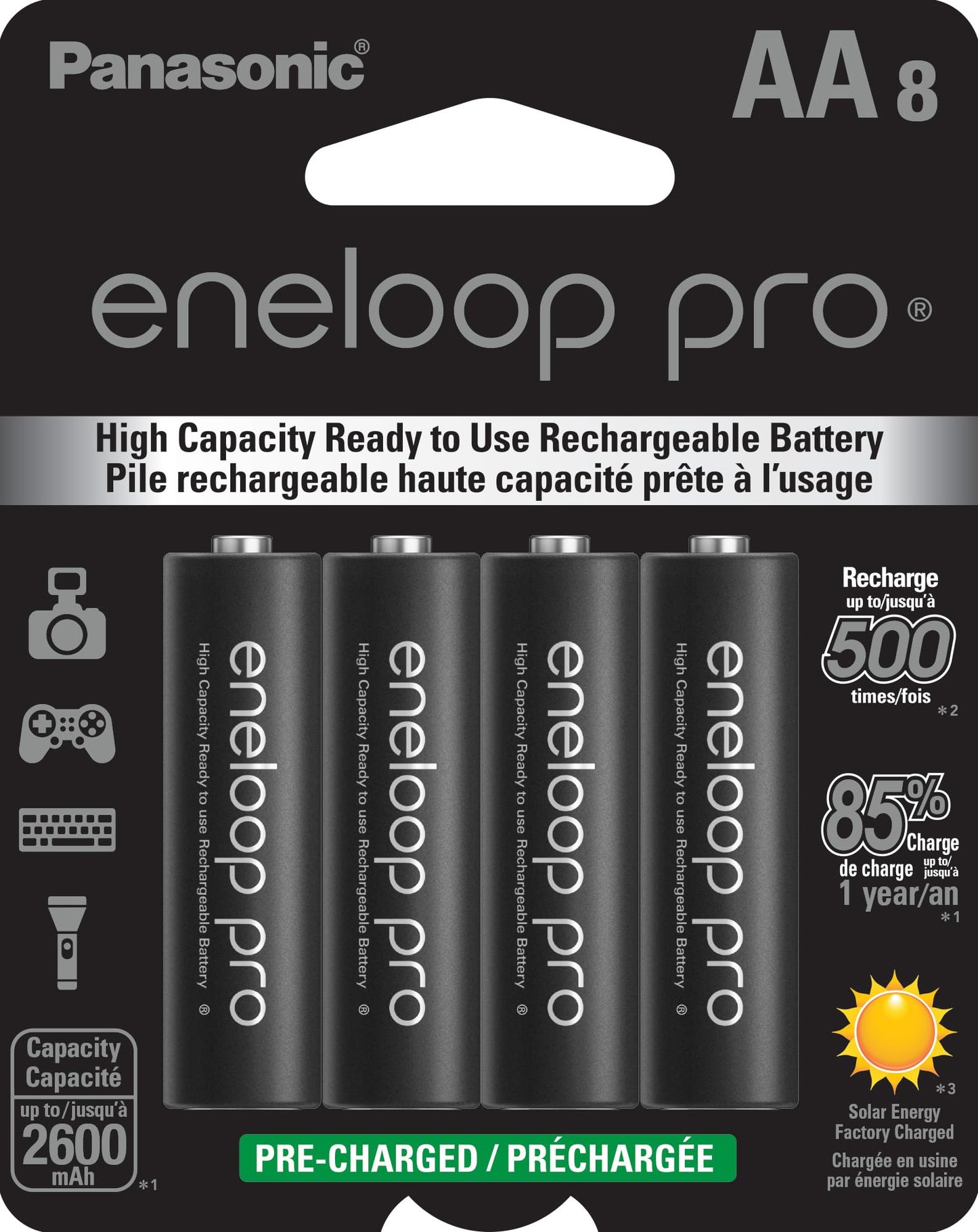 PANASONIC(R) ENELOOP PRO AA 8P