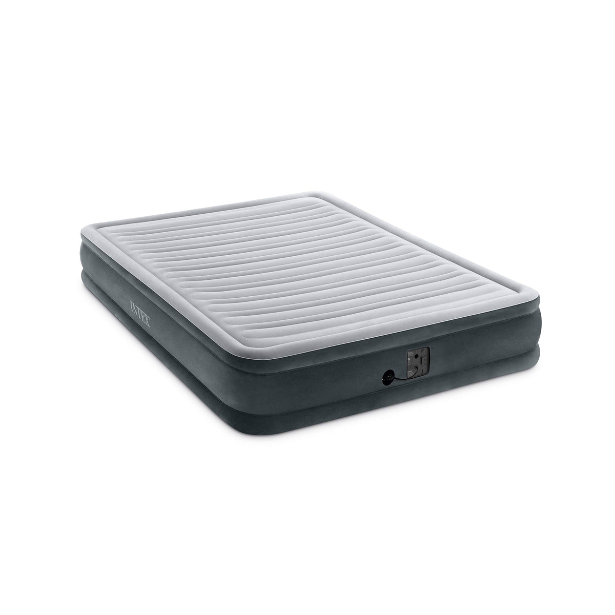 Intex Comfort Plush Mid Rise Dura-Beam Airbed with Built-in Electric Pump, Bed Height 13", Queen