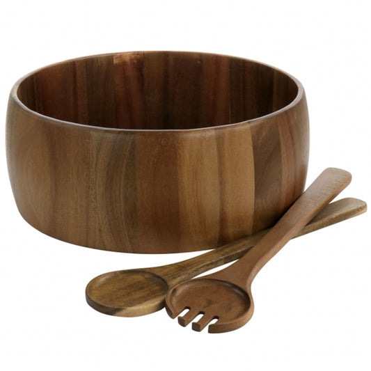Gibson Elite Acacia Wood Salad Bowl Set