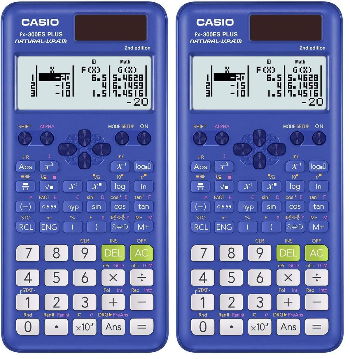 Casio fx-300ES Plus 2nd Edition Scientific Calculator 2-Pack