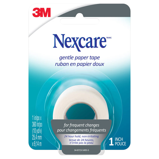 3M Nexcare Gentle Paper First Aid Tape 781-1PK 1in x 10yds