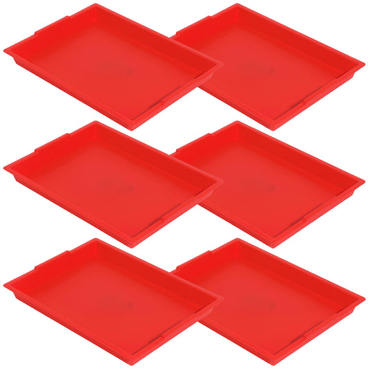 DeflectO Little Arti Red Art Trays 6-Pack