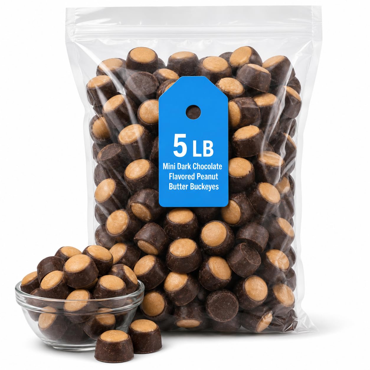 Barry Mini Dark Chocolate Peanut Butter Buckeyes 5 lb
