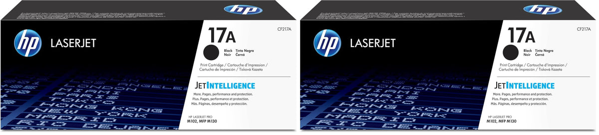 HP 17A Black Toner Cartridge | Works LaserJet Pro M102 Series,LaserJet Pro MFP M130 Series | CF217A,(Pack of 2)