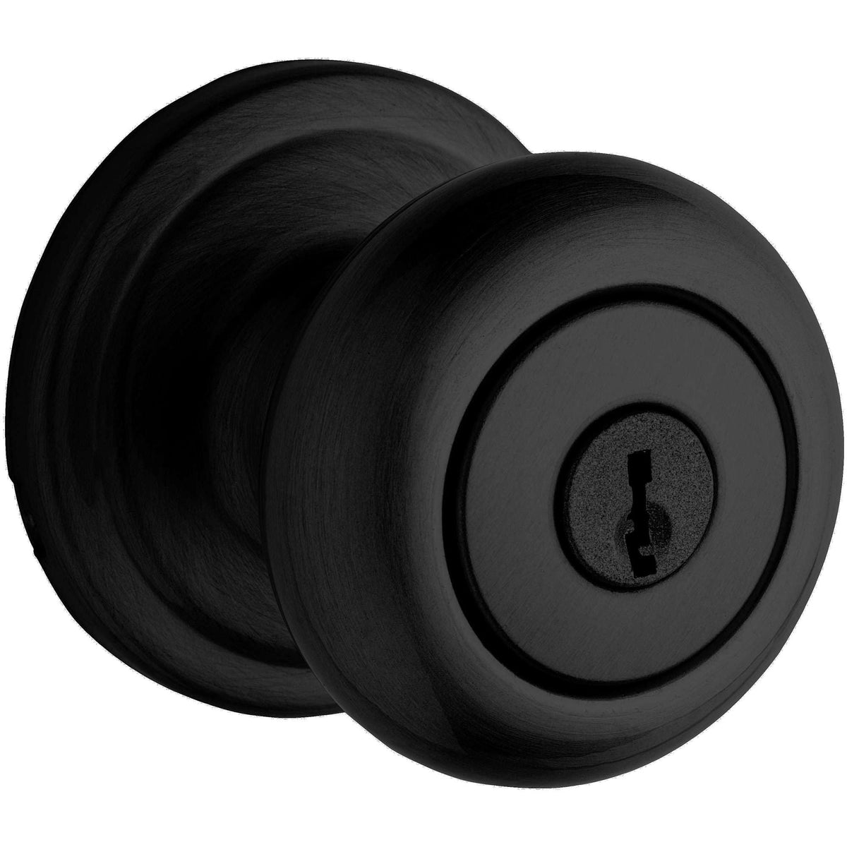Kwikset Hancock 740H Keyed Entry Knobset Iron Black