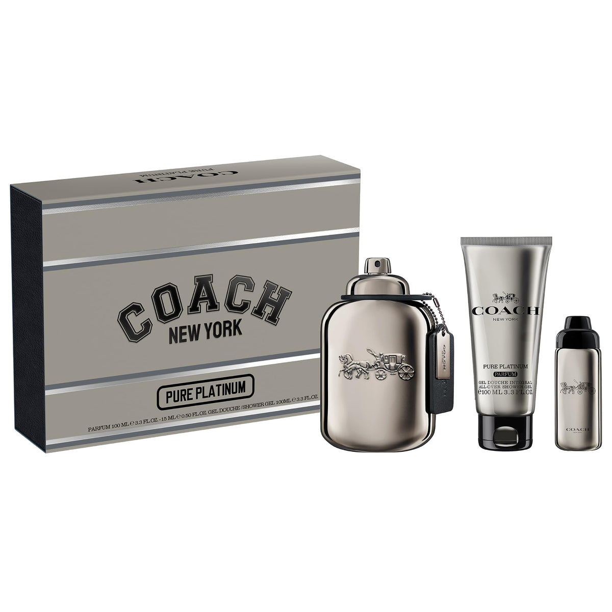 COACH Pure Platinum 3-Piece Set for Men