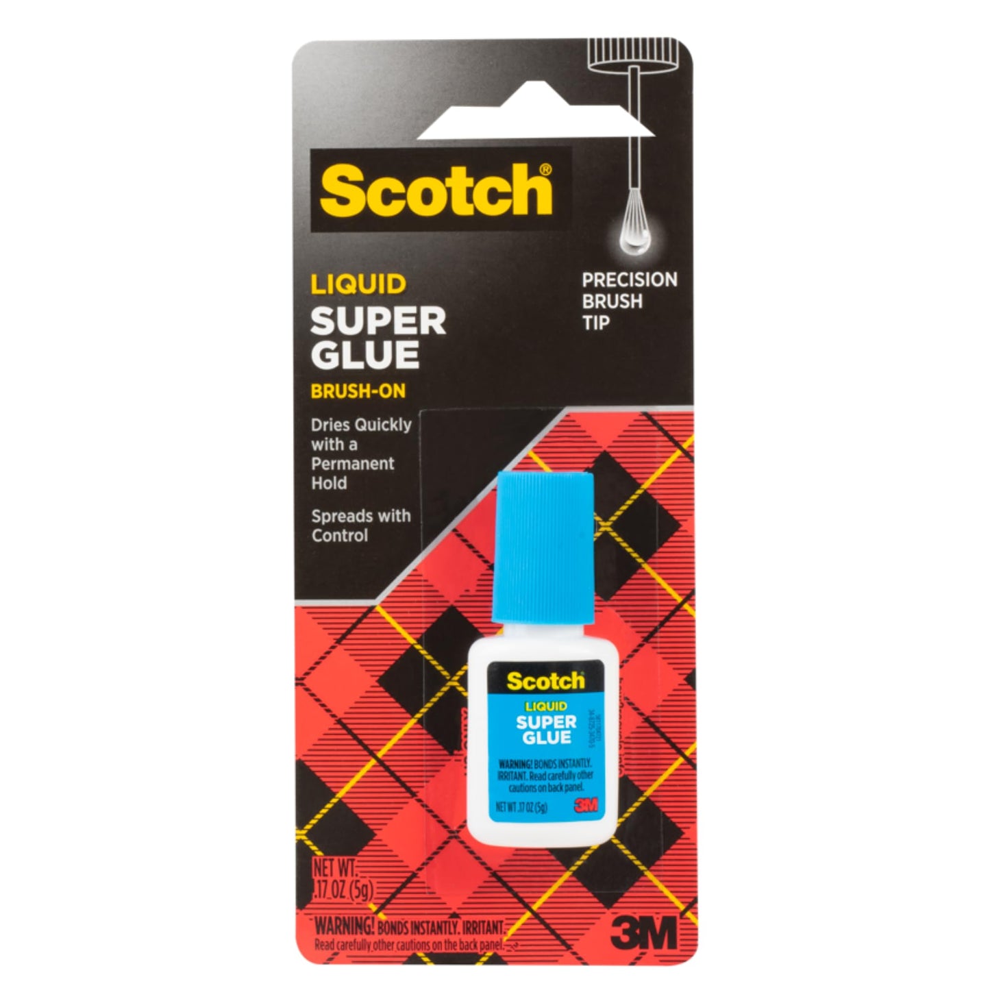 Scotch Super Glue Brush-On AD127 0.17 oz