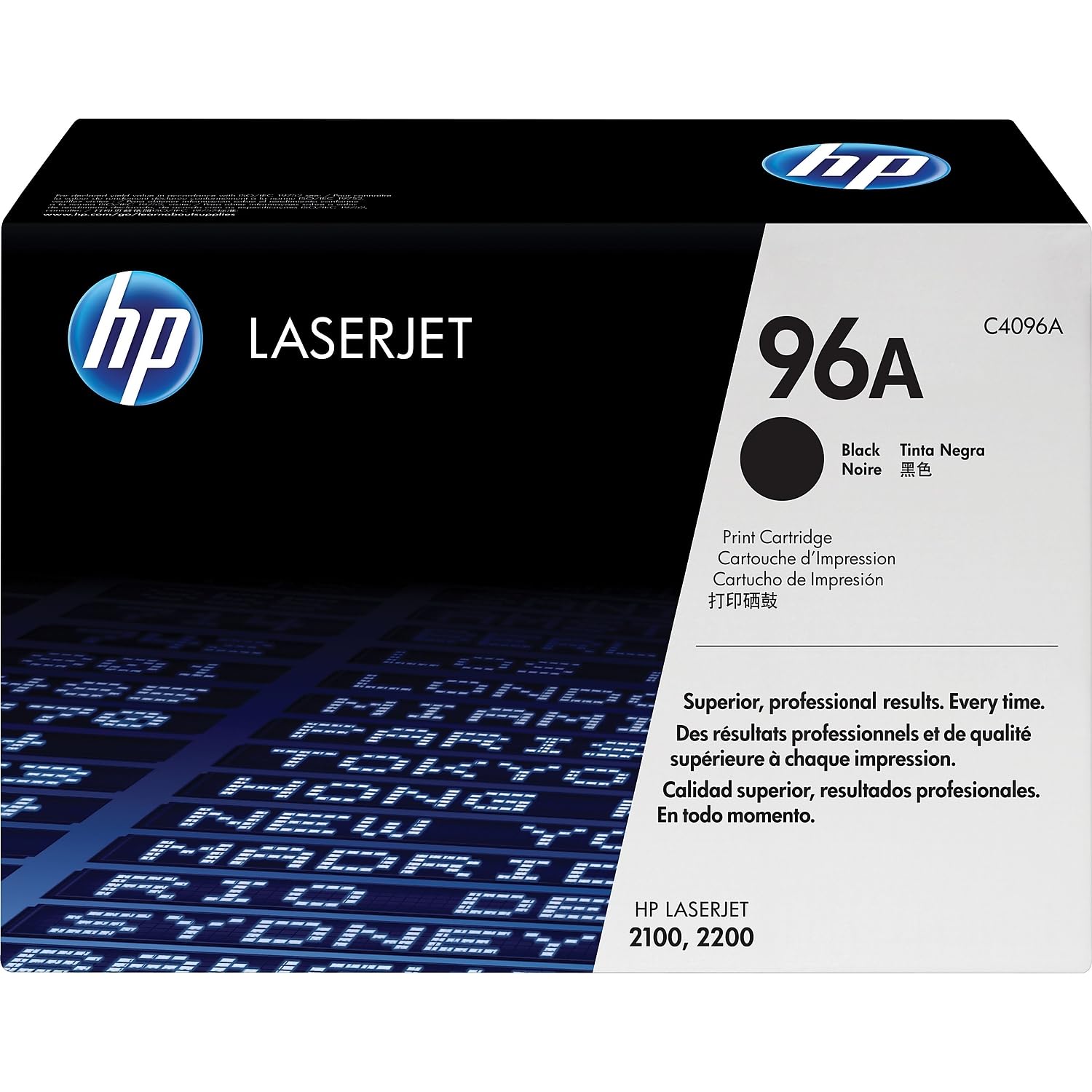 HP 96A (C4096A) Black Original LaserJet Toner Cartridge DISCONTINUED BY MANUFACTURER