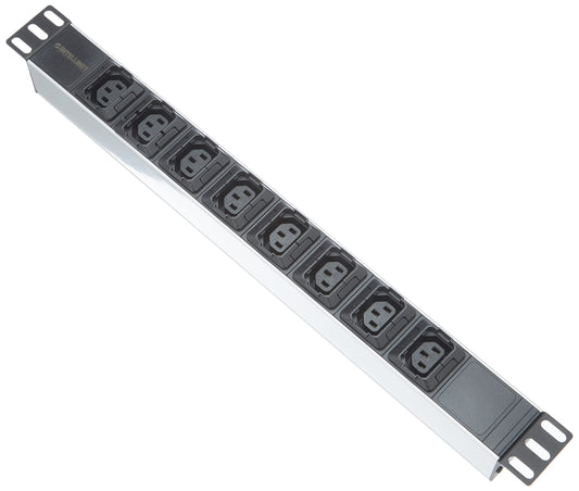 Intellinet 19 1U Rackmount Anti-Shedding 8-Output C13 Power Distribution Unit [PDU]