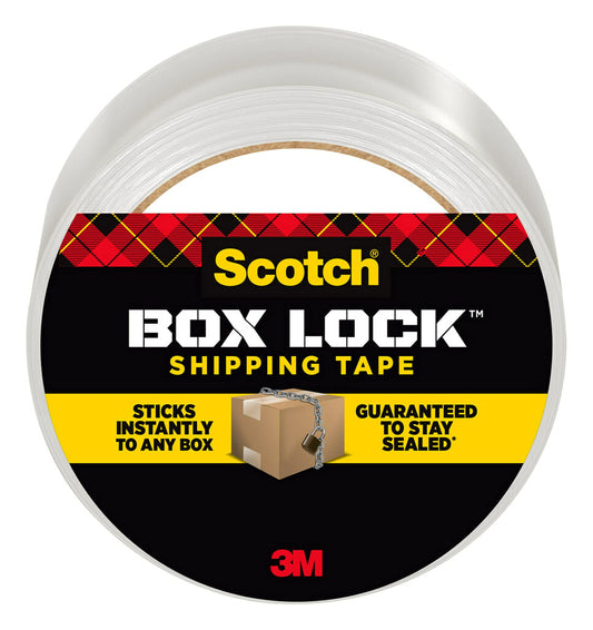 3M Scotch Box Lock Packaging Tape 3950, 1 Roll, 1.88 in x 1965 in