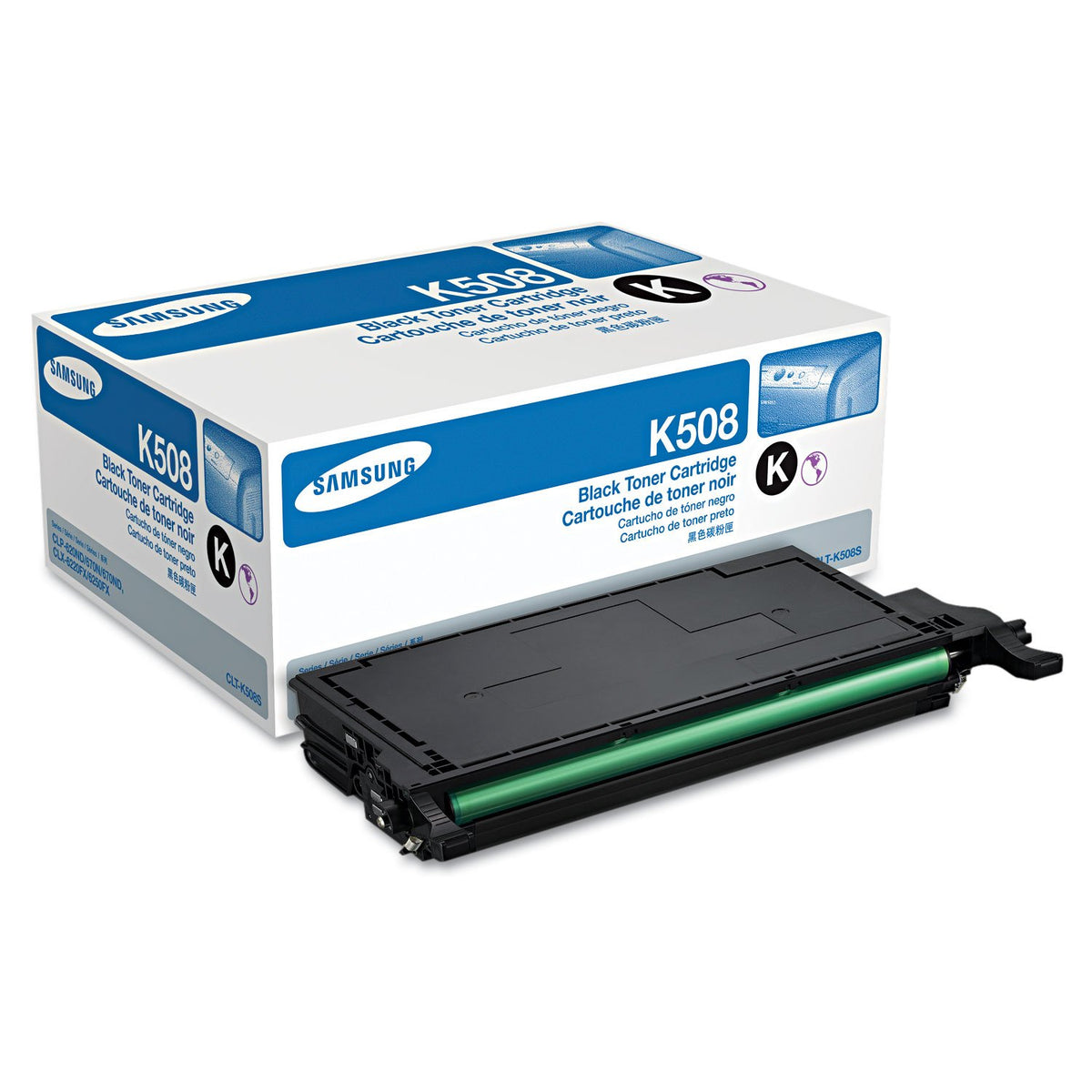 Samsung CLT-K508S OEM Toner - CLP-620ND 670ND CLX-6220FX 6250FX Black Toner (2500 Yield)