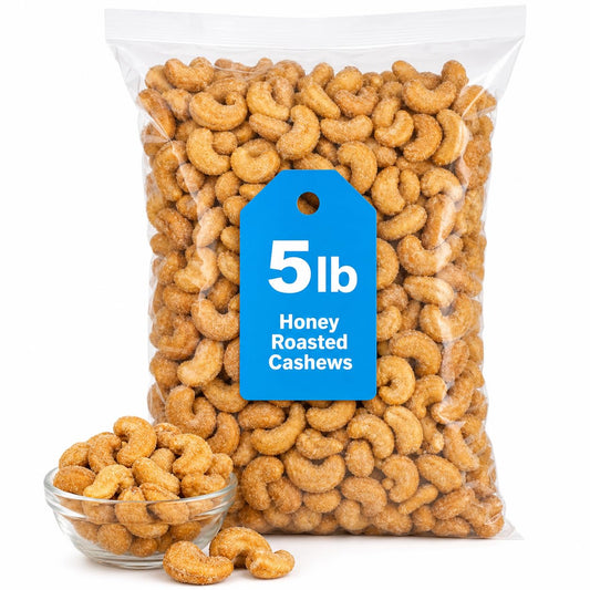 Hickory Honey Roasted Cashews 5 lb Bag