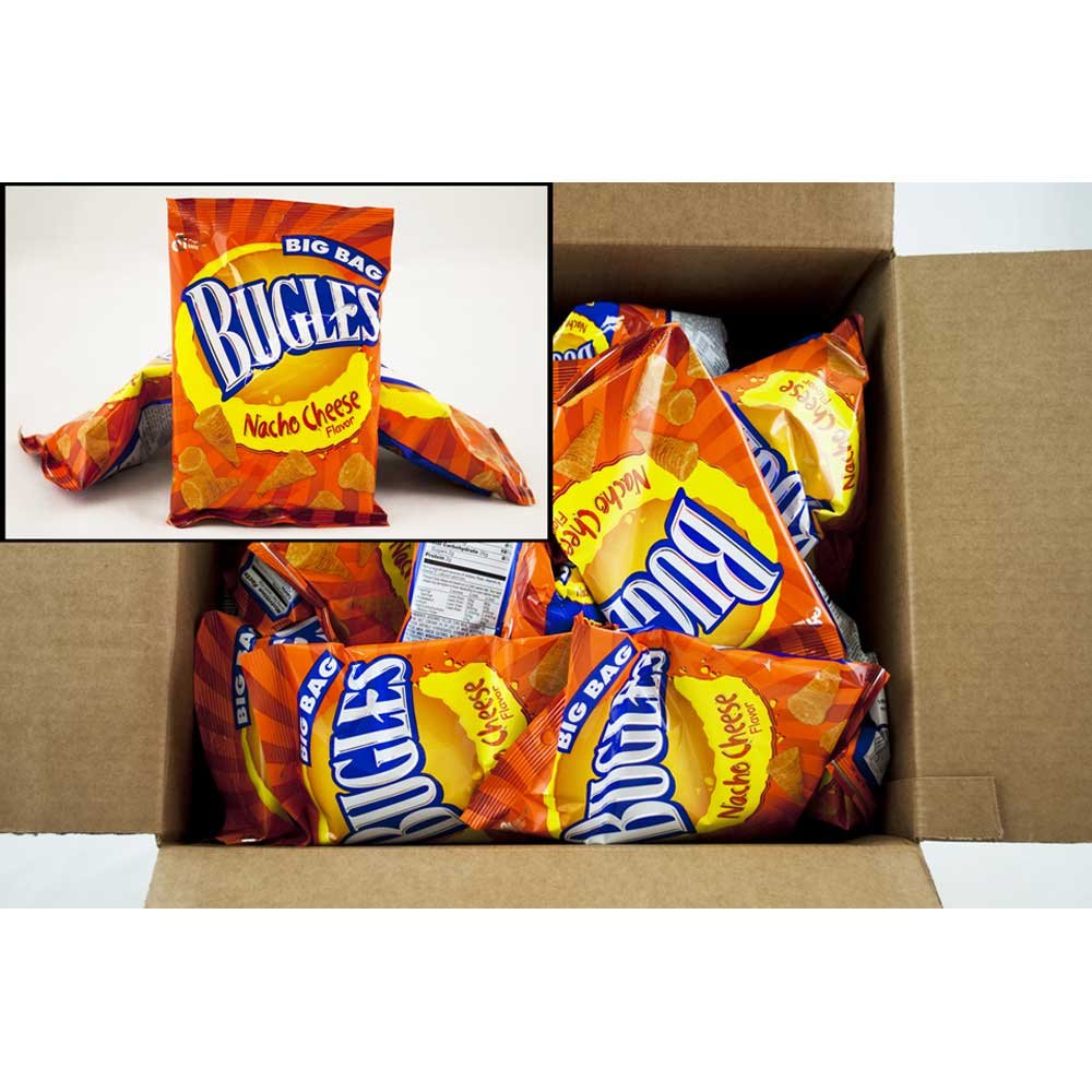 Bugles Nacho Cheese Corn Snacks 1.5oz 36ct