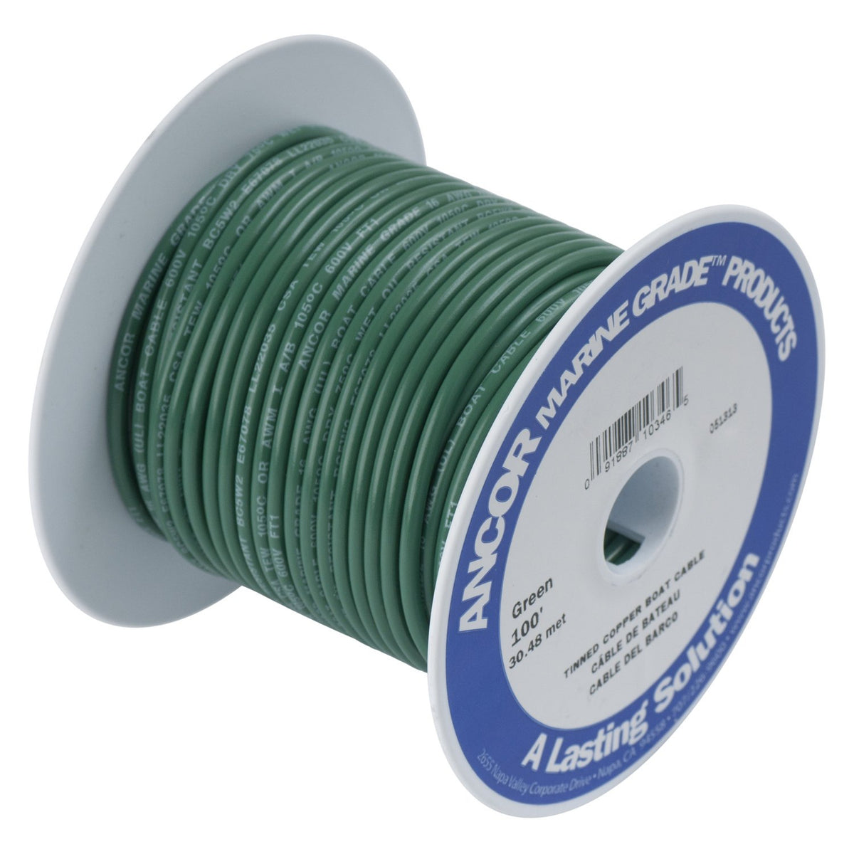 Ancor 111305 Marine Tinned Copper Battery Cable 8-Gauge 50ft