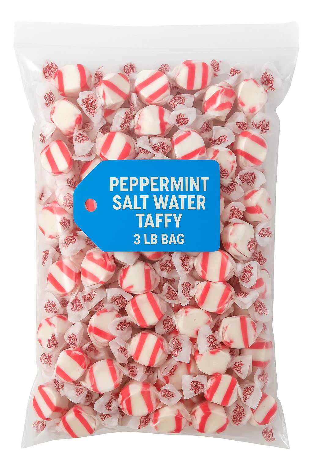 Sweet Peppermint Taffy 3lb Bulk Bag