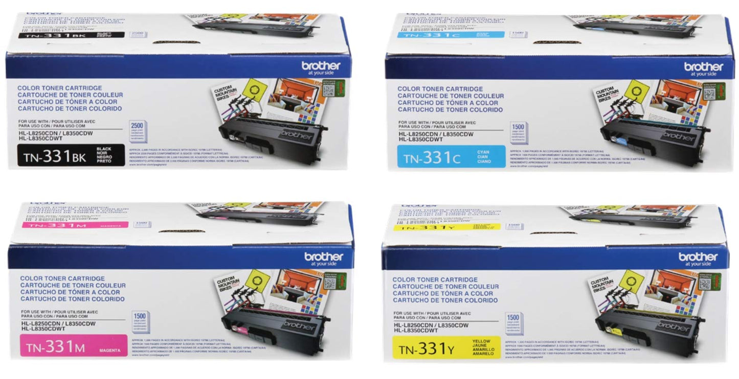 Brother TN-331 Standard Yield Toner Cartridge Set