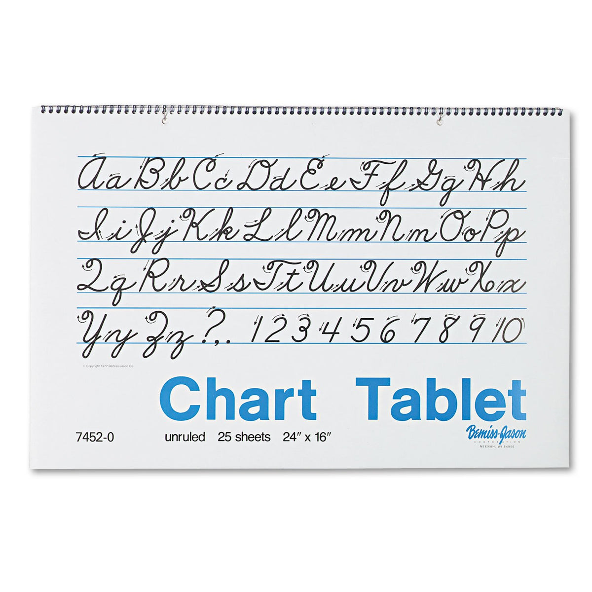 PACON TABLET CHART UNRLD 24X16