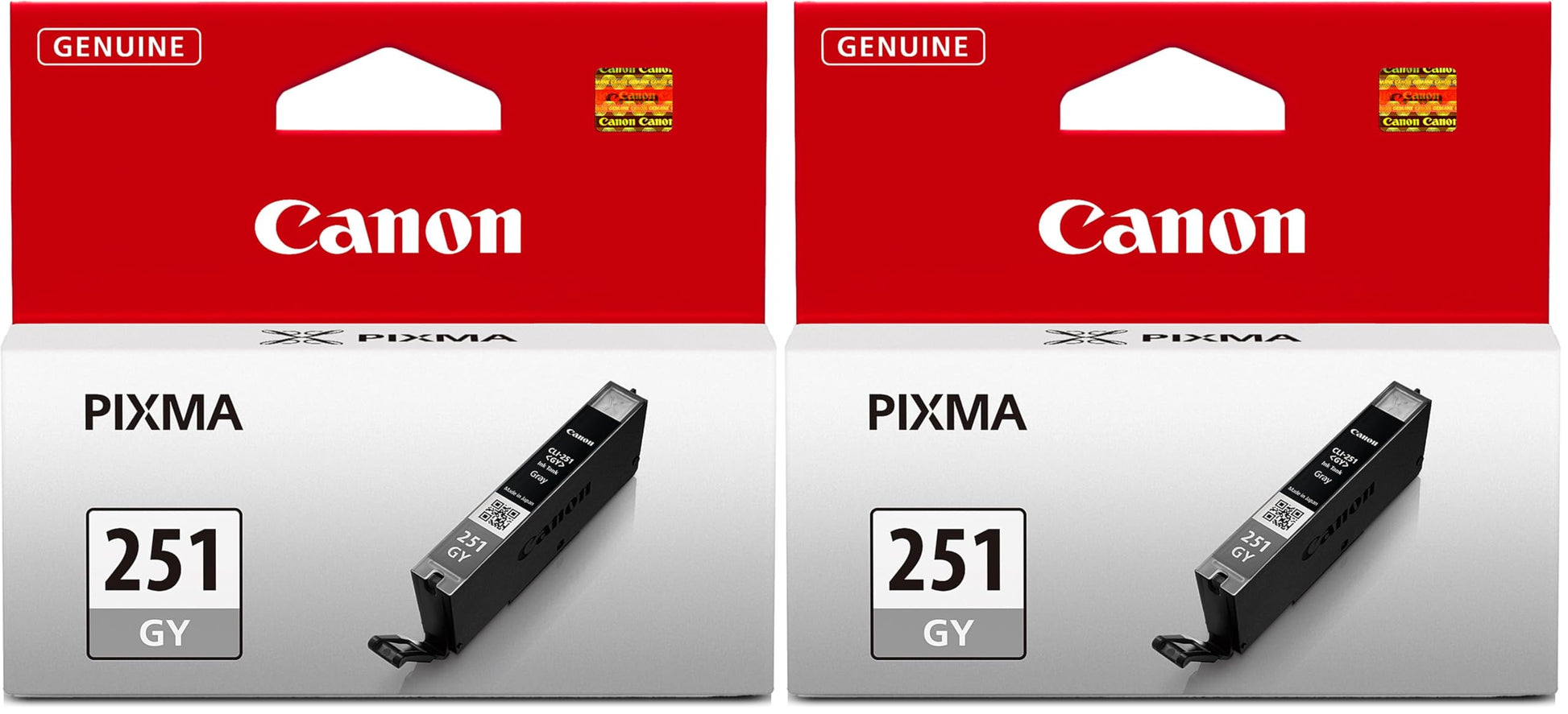 Canon CLI-251 Gray Ink Cartridge Pack of 2