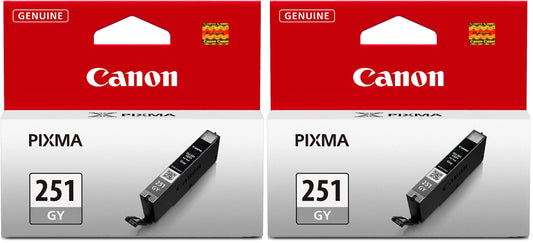 Canon CLI-251 Gray Ink Cartridge Pack of 2