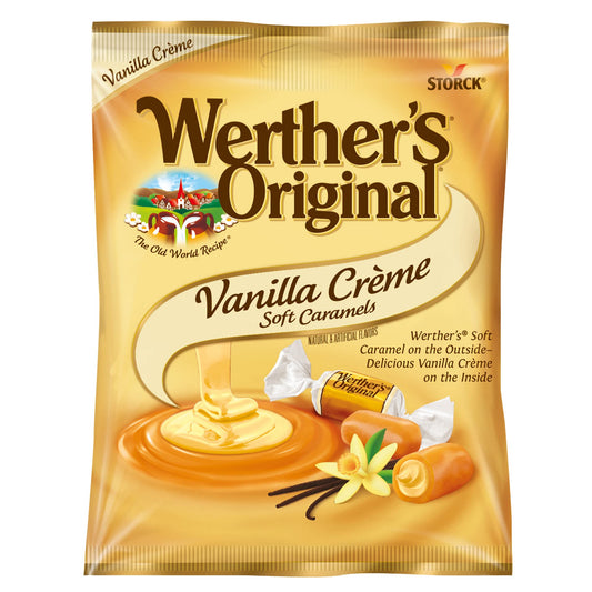 Werther's Original Vanilla Creme Soft Caramels 4.51 oz, 12 Pack