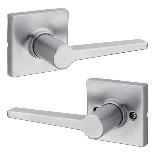 Kwikset Safe Lock Daylon Passage Lever Satin Chrome