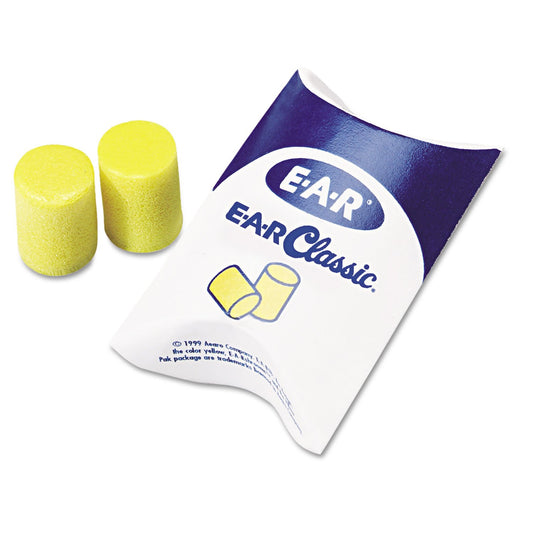 3M Ear Plugs, 200 Pairs/Box, E-A-R Classic 390-1000, Uncorded, Disposable, Foam, NRR 29, For Drilling, Grinding, Machining, Sawing, Sanding, Welding, Bulk