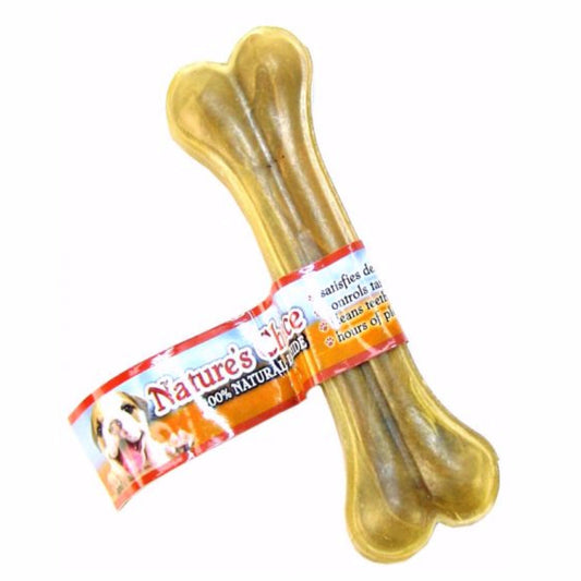 Loving Pets DLV4710 Natures Choice Natural Pressed Rawhide Bones for Dogs, Includes one bone