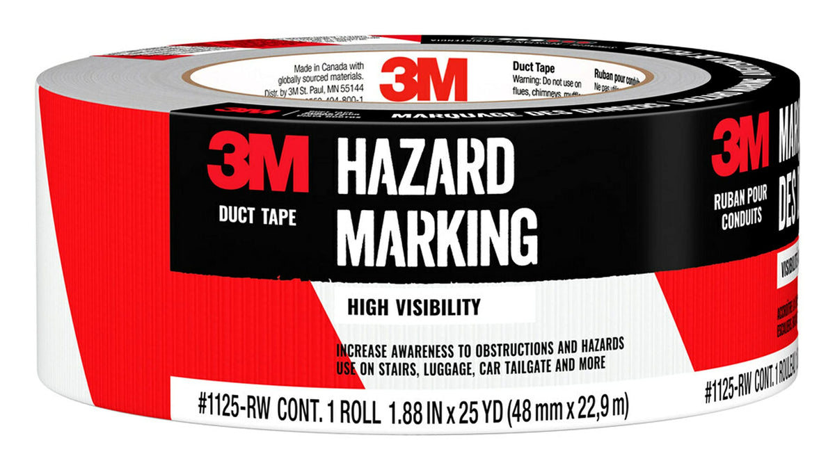 3M 1125-RW Duct Tape 25 Yards Red & White
