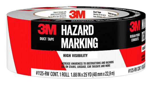 3M 1125-RW Duct Tape 25 Yards Red & White