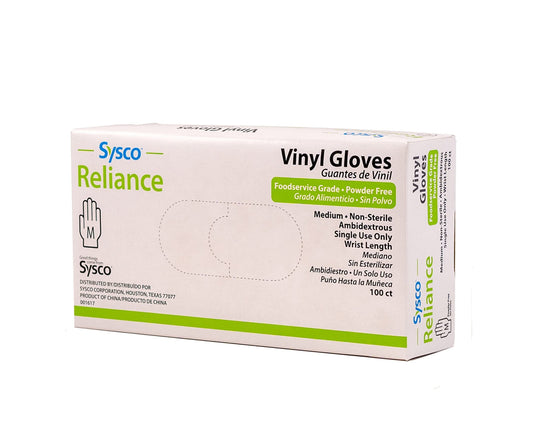 Sysco Reliance Vinyl Gloves M