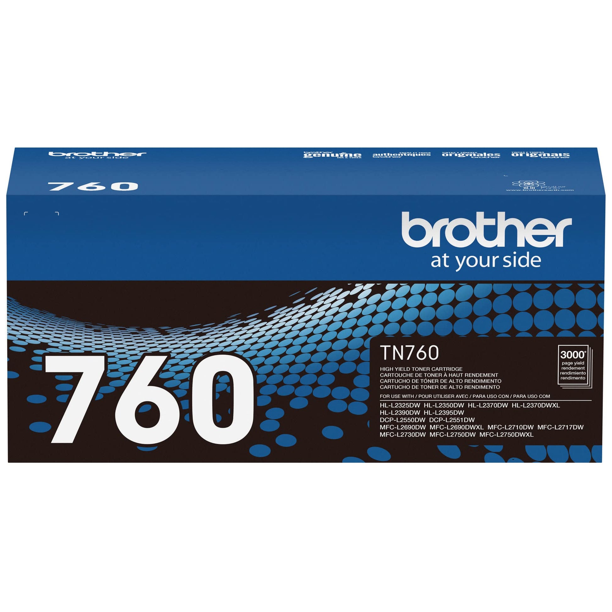 Brother TN760 High Yield Black Toner Cartridge