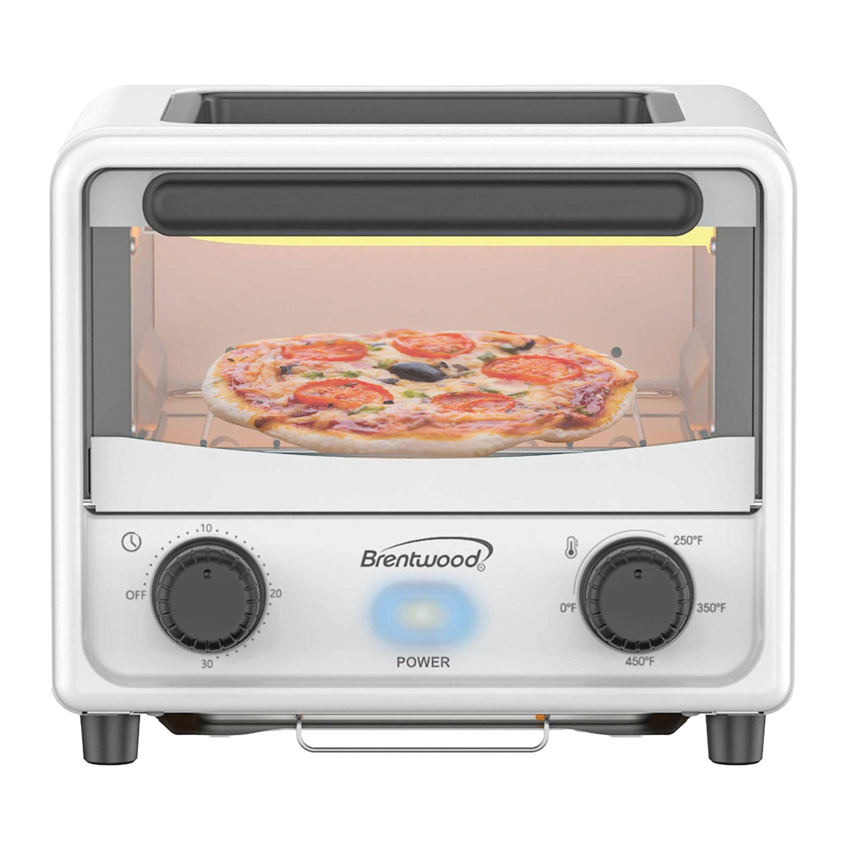 Brentwood 3L Mini Toaster Oven & Griddle White