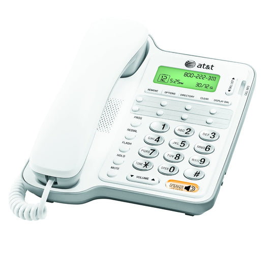 AT&T CL2909 Corded Speakerphone with Caller ID/Call Waiting, White