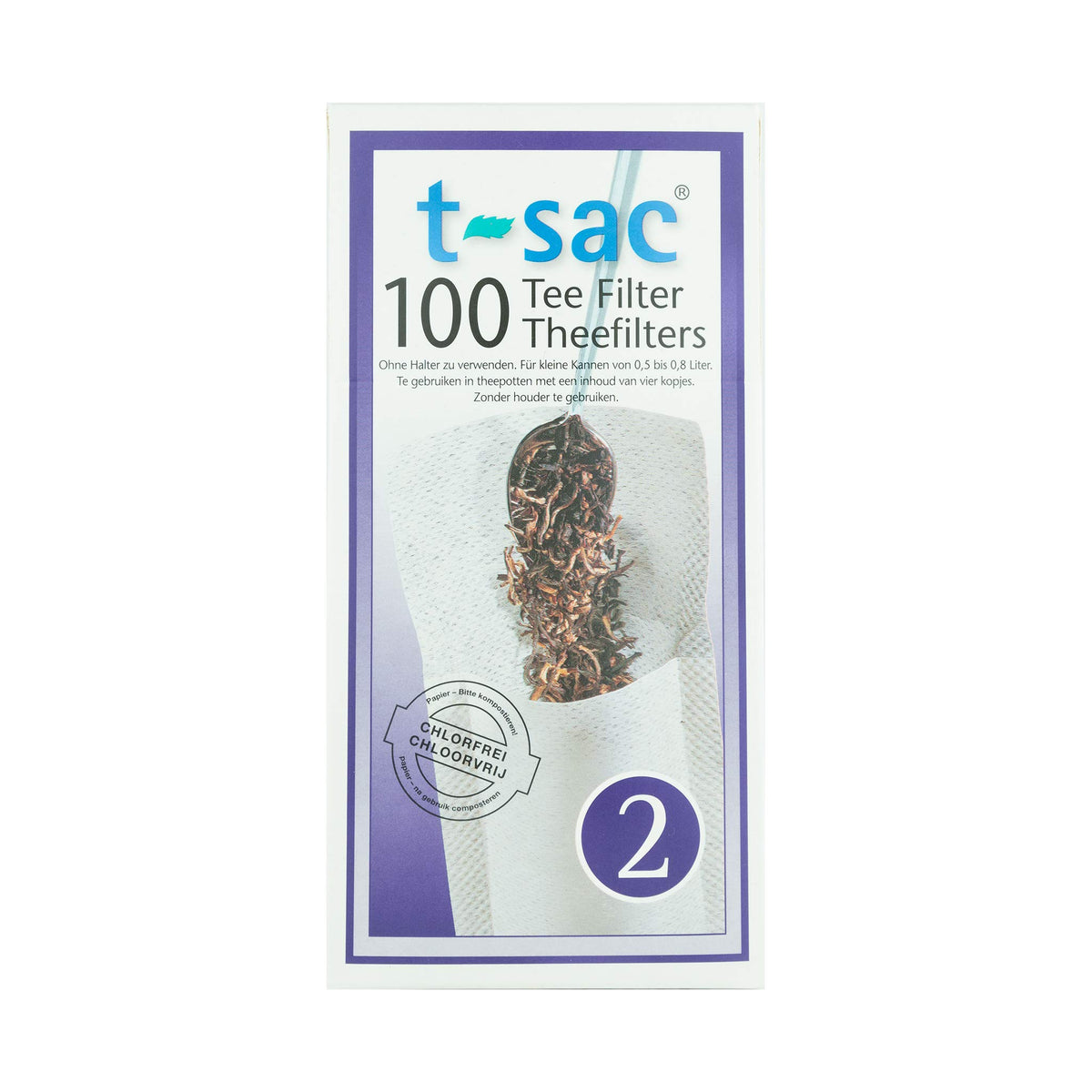 T-Sac Tea Filters Size 2 100 Count