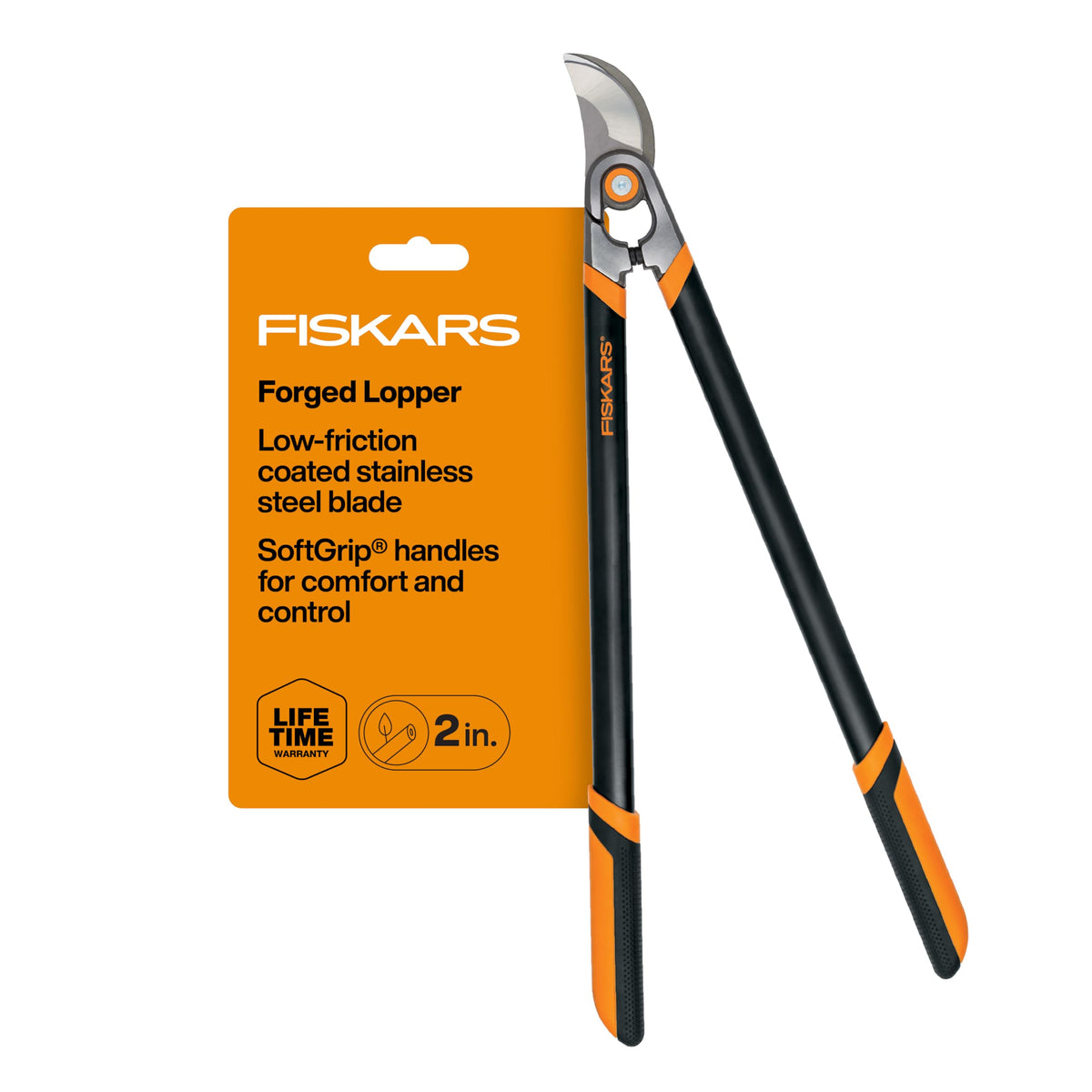 Fiskars 30" Forged Garden Bypass Loppers, 2" Capacity
