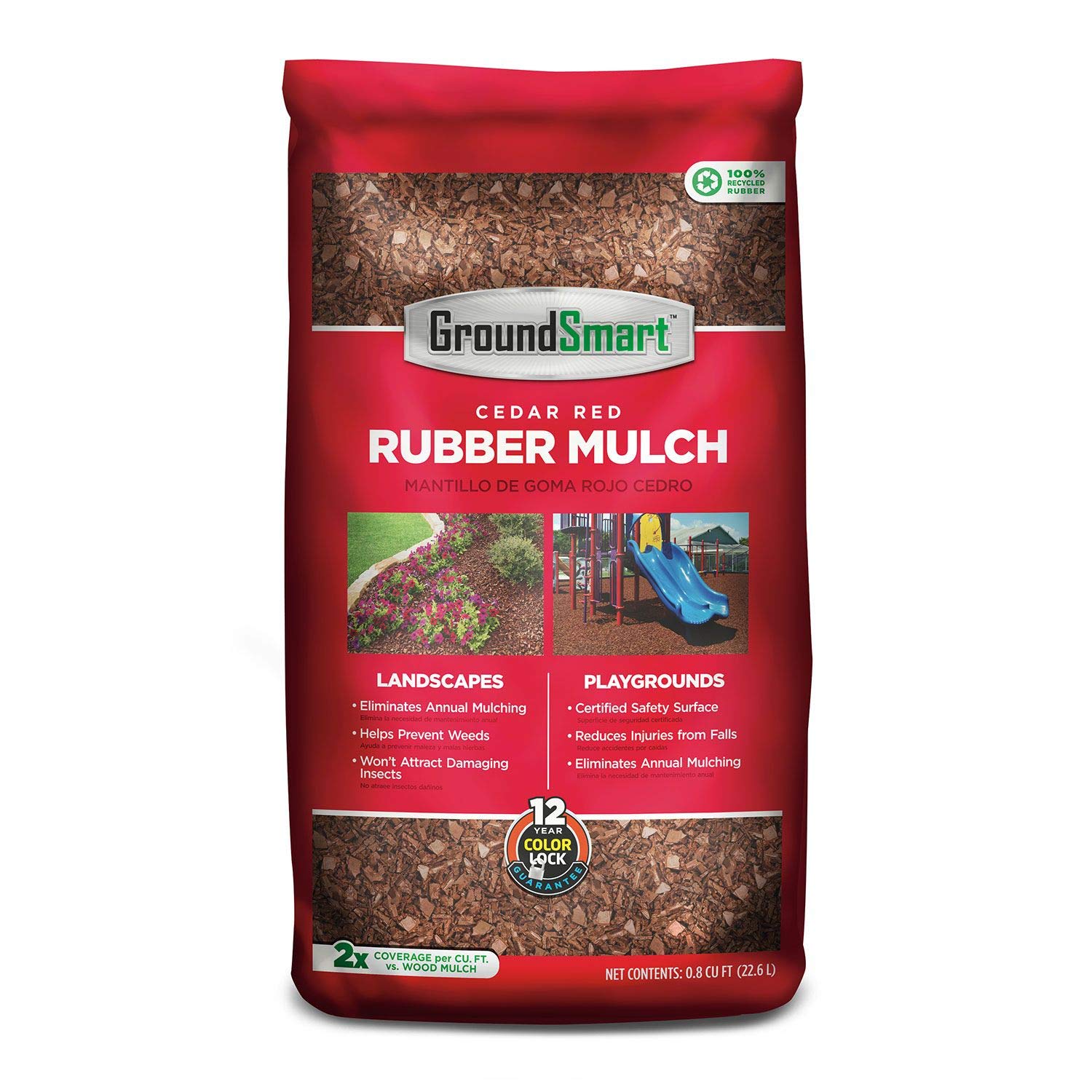 GROUND RUBBER NUGGETS - RED