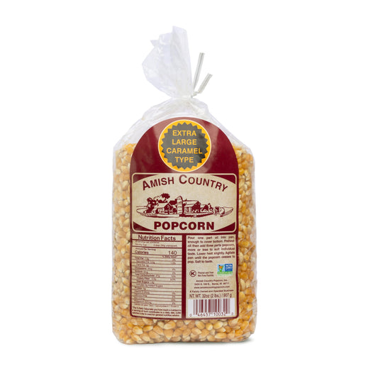 Amish Extra Large Caramel Popcorn 8/2lb